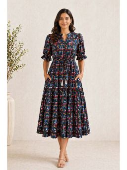 GULABiDRESS - Women's Floral Print Midi Dress