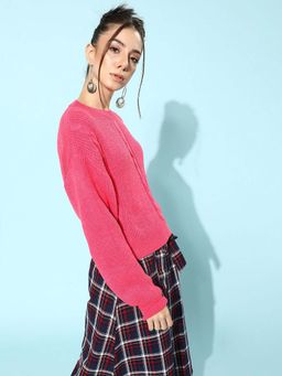 STREET 9 - Pink Acrylic Sweater