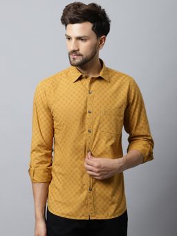 Cantabil - Men Mustard Shirt