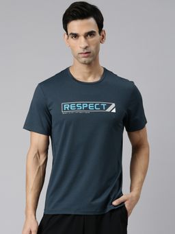 Xtep - Blue Short Sleeves T-Shirt for Men