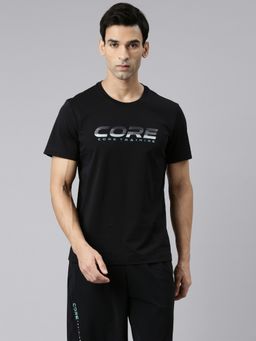 Xtep - Black Short Sleeves T-Shirt for Men