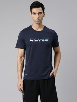 Xtep - Blue Short Sleeves T-Shirt for Men