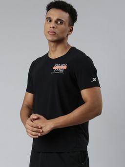 Xtep - Black Short Sleeves T-Shirt for Men