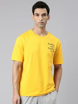 Xtep - Yellow Short Sleeves T-Shirt for Men