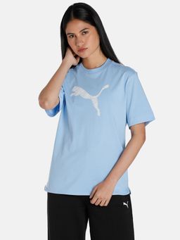 Puma - Her Womens Blue T-shirt