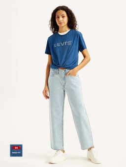 Levi's - Womens High Rise 94 Loose Fit Light Blue Jeans