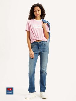 Levi's - Womens High Rise 314 Blue Jeans