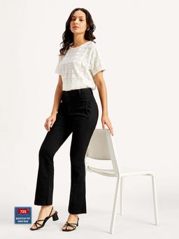 Levi's - Womens High Rise 725 Slim Bootcut Fit Black Jeans