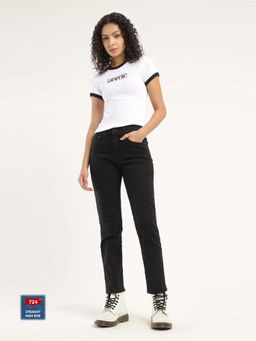 Levi's - Womens High Rise 724 Slim Straight Fit Jeans