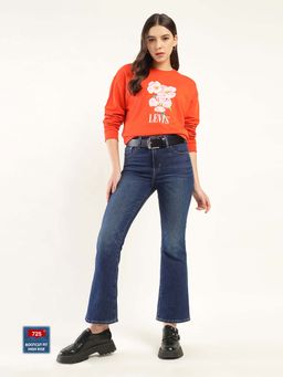 Levi's - Women High Rise 725 Slim Bootcut Fit Navy Blue Jeans