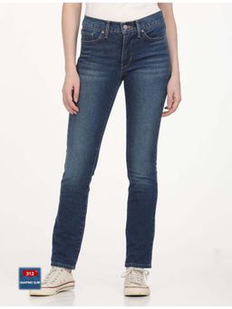 Levi's - Womens Mid Rise 312 Slim Fit Blue Jeans