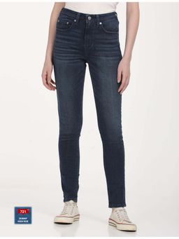 Levi's - Womens High Rise 721 Skinny Navy Jeans