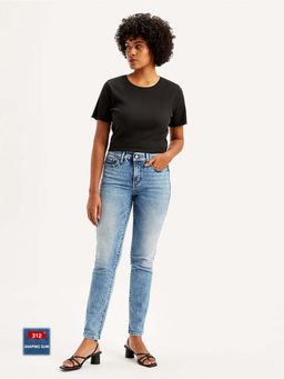 Levi's - Womens Mid Rise 312 Slim Fit Light-Blue Jeans