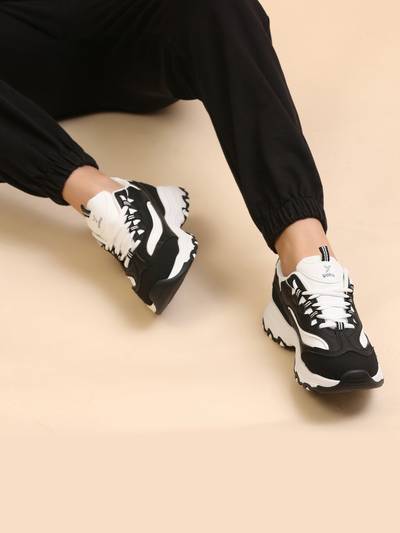 Black Yoho Chonks Sneakers for Women