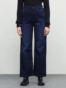 U.S. POLO ASSN. - Women Blue Solid/Plain Cotton Jeans