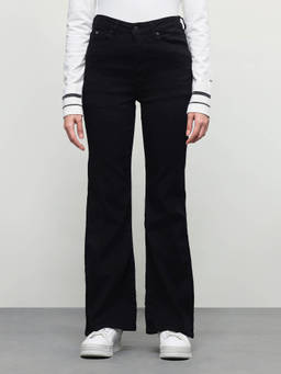 U.S. POLO ASSN. - Women Black Solid/Plain Cotton Jeans