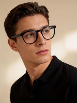 Guess - Eyewear for Men with Shiny Black Acetate Frame (51)