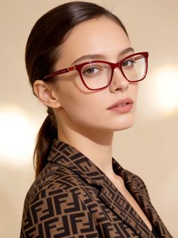 IDEE - Square ID1734C4FR Maroon Medium Eyeglass Frames
