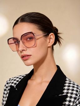 IDEE - IDS2807C3SG - UV Protected Gradient Mirror Sunglasses for Women (59)