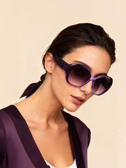 IDEE - Violet Square 100% Uv Protected Sunglasses For Women Size 56