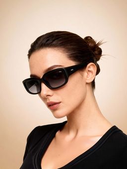 IDEE - Grey Rectangle 100% Uv Protected Sunglasses For Women Size 57