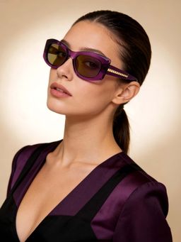 IDEE - Multi-Color Oval 100% Uv Protected Sunglasses For Women Size 54