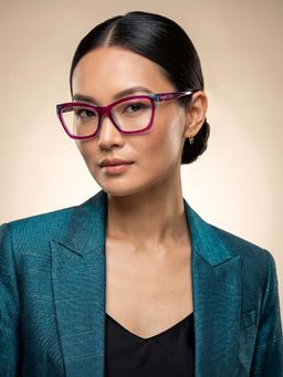 IDEE - Pink Full Rim Cat Eye shaped eyewear for Women (ID2051C3FR) (54)