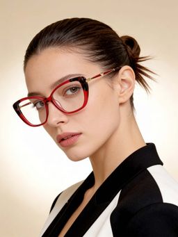 IDEE - Pink Full Rim Cat Eye shaped eyewear for Women (ID1950C5FR) (53)