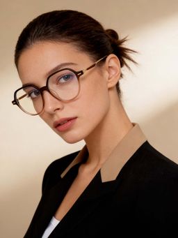 IDEE - Brown Full Rim Oval shaped eyewear for Women (ID1945C3FR) (52)
