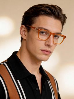 IDEE - Orange Full Rim Square shaped eyewear for Men (ID2038C4FR) (50)