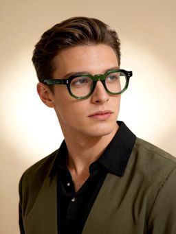 IDEE - Green Full Rim Round shaped eyewear for Men (ID2061C5FR) (46)