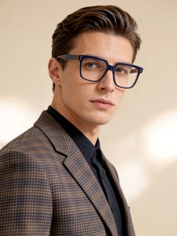 IDEE - Blue Full Rim Square shaped eyewear for Men (ID2079C3FR) (52)