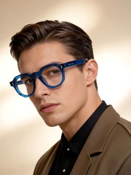 IDEE - Blue Full Rim Round shaped eyewear for Men (ID2061C3FR) (46)