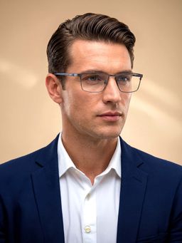 IDEE - Grey Full Rim Rectangular shaped eyewear for Men (ID2065C3FR) (54)