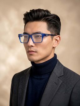 IDEE - Blue Full Rim Rectangular shaped eyewear for Men (ID2125C3FR) (53)