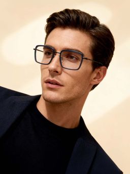 IDEE - Rectangular Blue Frames for Men-Id1762C5Fr (50)