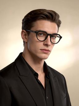 IDEE - Oval Black Frames for Men-Id2222C1Fr (48)