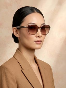 IDEE - 100% Uv Protected Square Brown Sunglasses for Women-Ids3137C2Sg (59)
