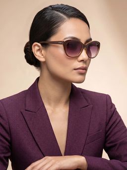 IRUS - Women Full UV Protected Brown Lens Sunglasses - IRS1209C4SG