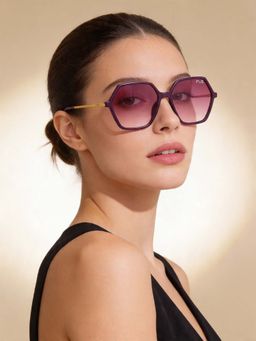 IRUS - Women Full UV Protected Purple Lens Sunglasses - IRS1214C2SG