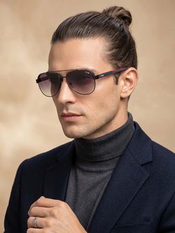 IRUS - Men Full UV Protected Grey Lens Sunglasses - IRS1303C2SG