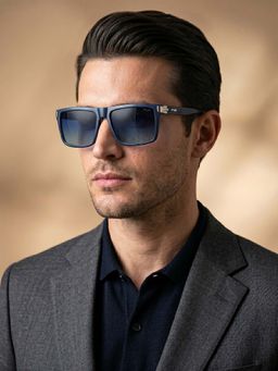 IRUS - Men Full UV Protected Blue Lens Sunglasses - IRS1319C3SG