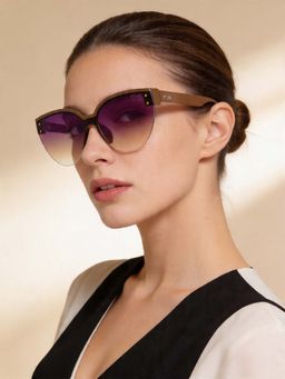 IRUS - Women Full UV Protected Brown Lens Sunglasses - IRS1372C3SG