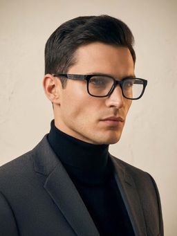 Police - Square VPL253Y53700FR Black Medium Eyeglass Frames