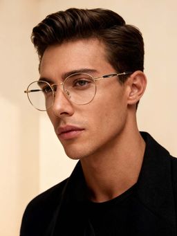 Police - Eyewear For Men With Gold Alloy Frame (Size 50)