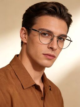 Police - Eyewear For Men With Grey Alloy Frame (Size 50)