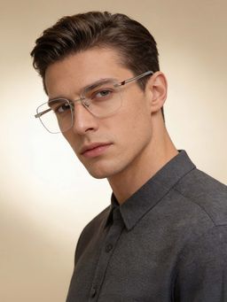 Police - Eyewear For Men With Silver Alloy Frame (Size 53)