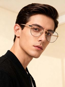 Police - Eyewear For Men With Gold Alloy Frame (Size 51)