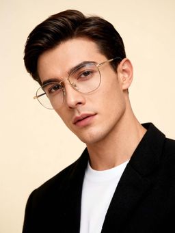 Police - Eyewear For Men With Gold Alloy Frame (Size 51)