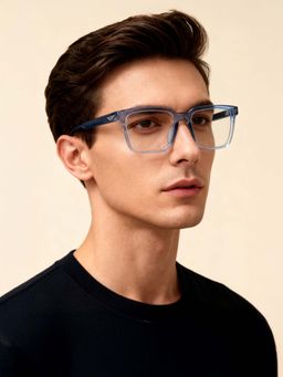 Police - Eyewear For Men With Blue Acetate Frame (Size 53)